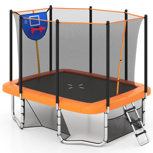 Rectangle Outdoor Trampoline 317 x 255 cm Backyard Trampoline