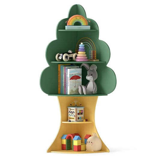 Tree Bookshelf for Kids 5-Tier Children Book Display Rack