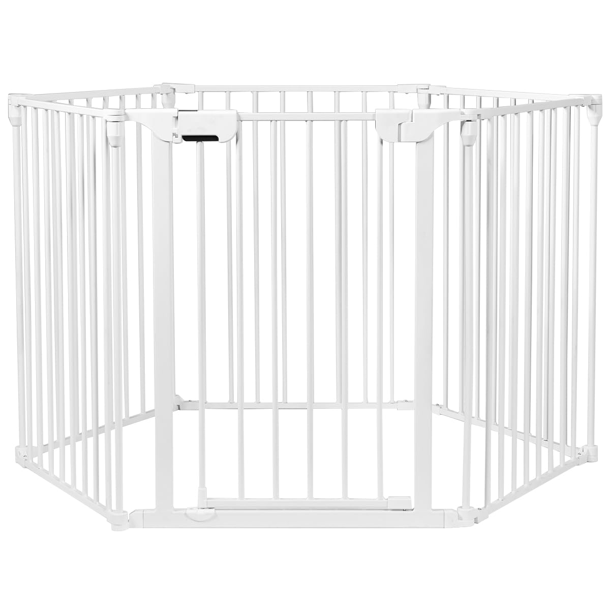 Metal Fire Guard Hearth Gates with Lockable Door