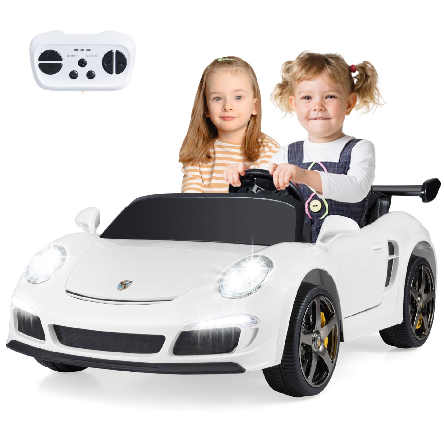2-Seater Kids Ride on Car, 24V Battery Powered Car