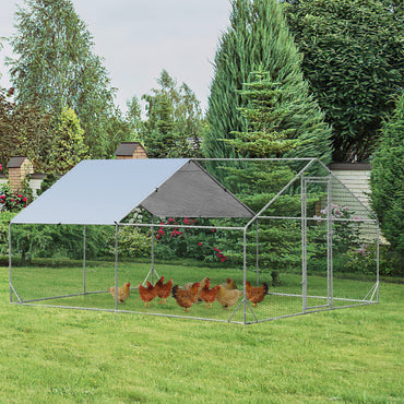 Large Spire Shaped Chicken Coop with Sun Protective Cover