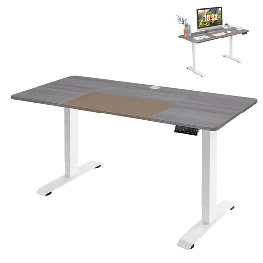 Electric Height Adjustable Standing Desk with Memory Smart Presets and Anti-Collision Function