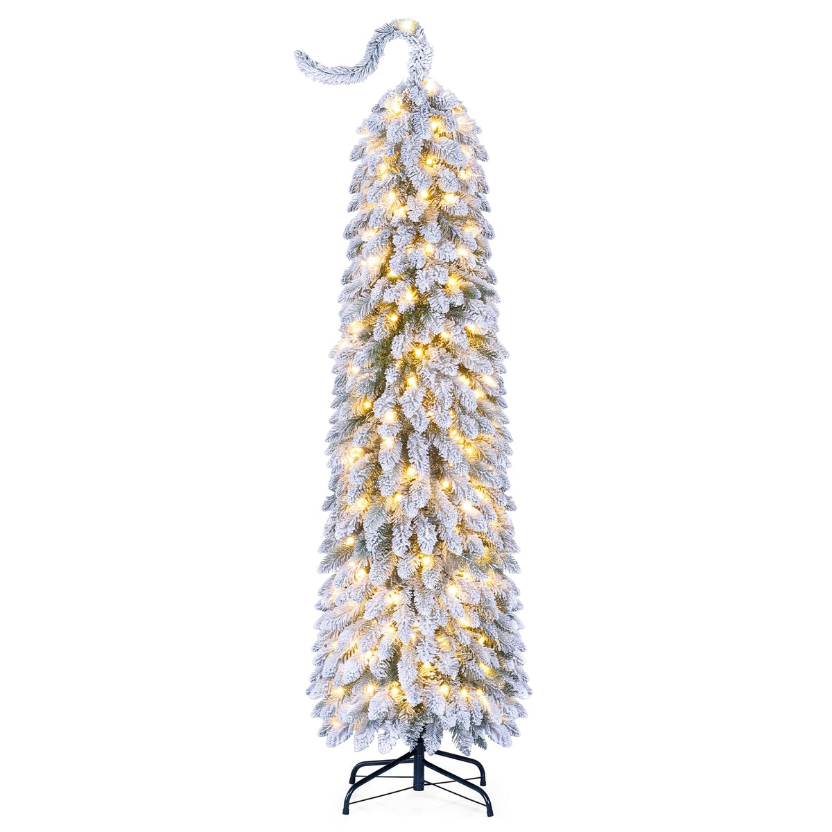 5/6FT Pre-lit Christmas Tree, Hinged Xmas Tree