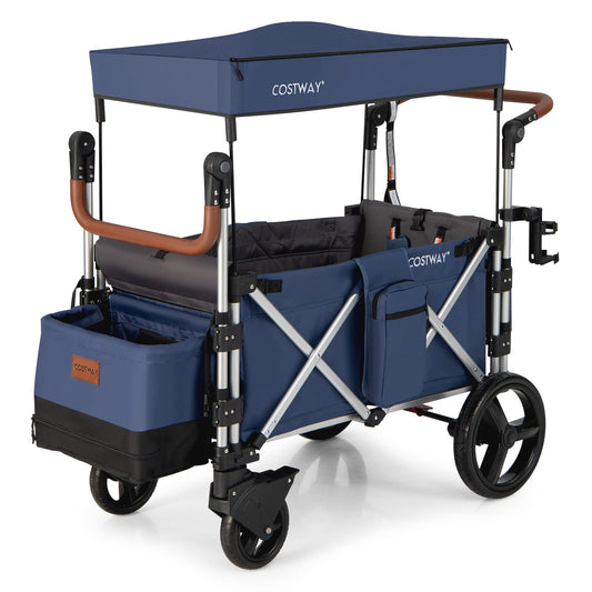 Push Pull Stroller Wagon for 2 Kids