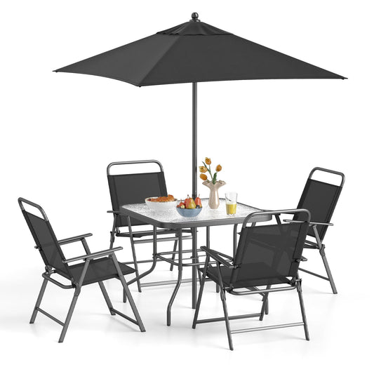 Outdoor Dining Furniture with 4 Chairs