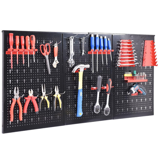 Pegboard Wall Organizer Kit with Drill Bit Storage Rack