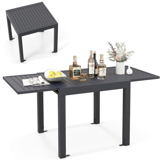 Expandable Patio Dining Table for 4-6 People