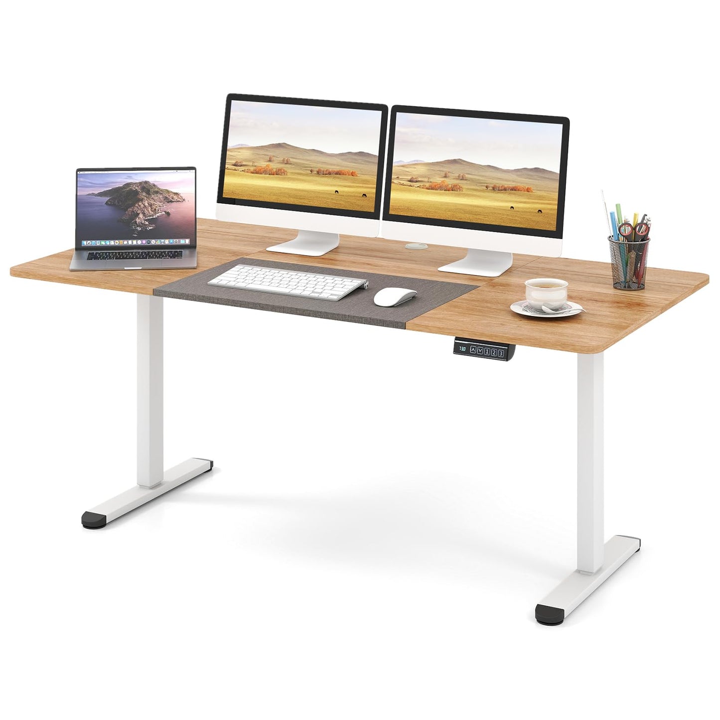 140 x 70cm Electric Height Adjustable Standing Desk