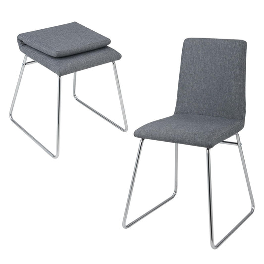 Upholstered Dining Chairs Set of 2 Kitchen Dinner Chairs