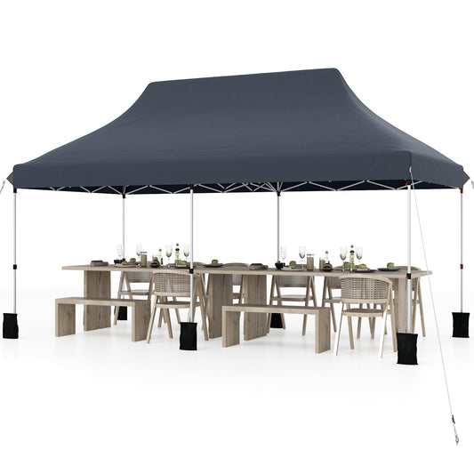 300 x 600 cm Pop up Canopy Tent with Carry Bag and 6 Sandbags
