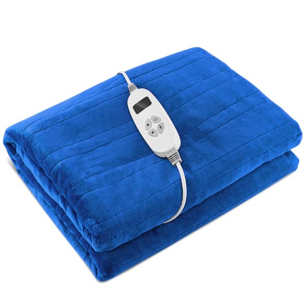 160 x 130/180 x 130 CM Electric Heated Throw Blanket with 10 Heat Settings