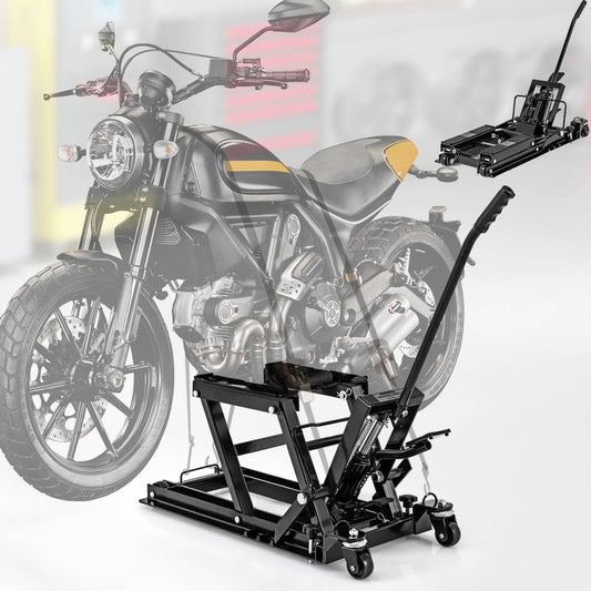 680 kg Motorcycle Hydraulic Lift with 3 Level Height Adjustable Platform
