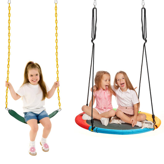 Belt and Nest Swing Seat with Adjustable Hanging Ropes
