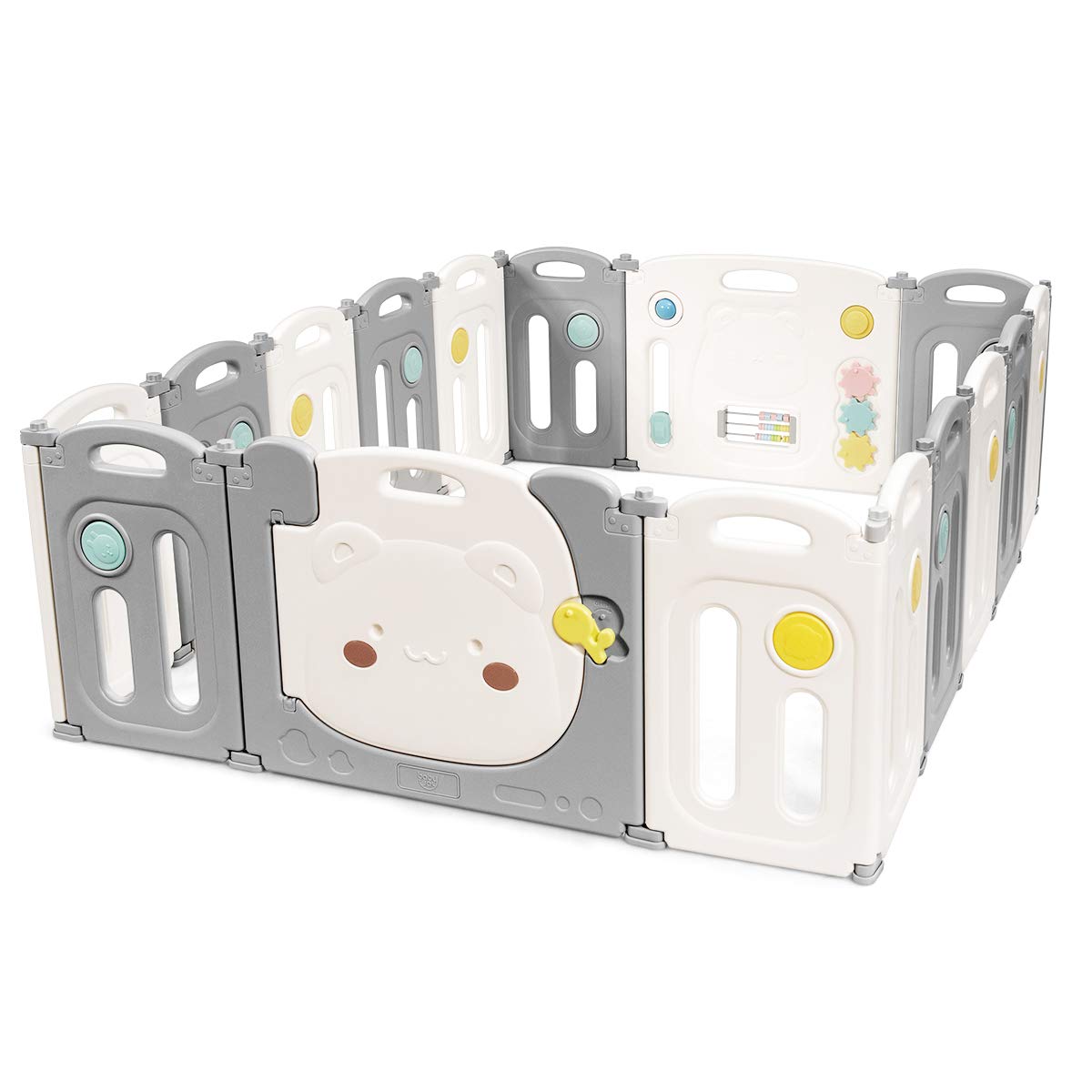 Toddler Playard Activity Center with Lockable Door