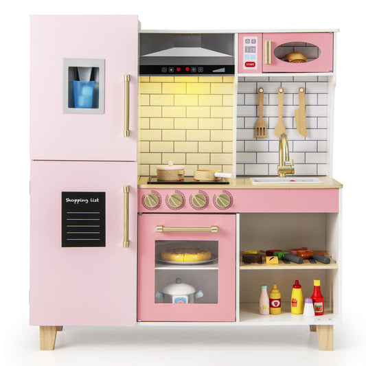 Kitchen Playset for Kids with Realistic Lights and Sounds