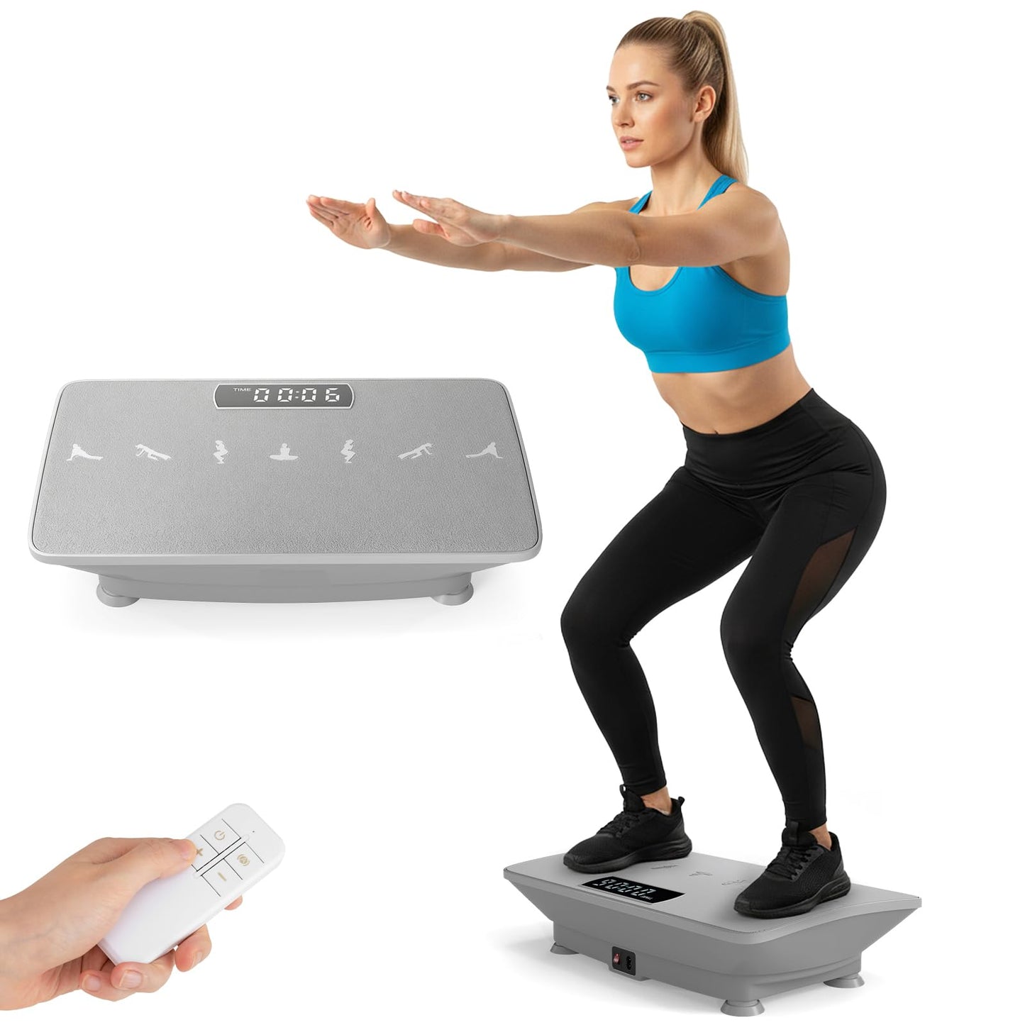 Vibration Plate Exercise Machine with Gravity Sensor for Home