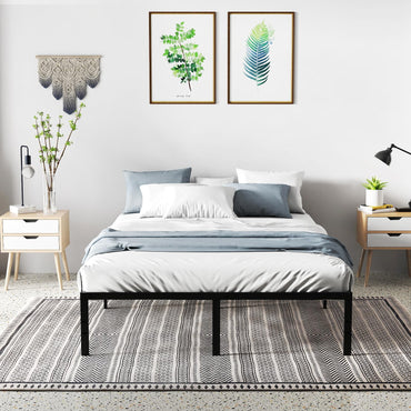 King and Double Size Heavy Duty Metal Platform Bed Frame