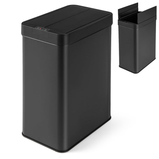 50L Slim Kitchen Trash Can with Wing Lids