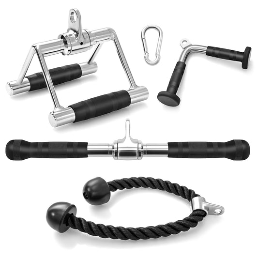 Cable Machine Attachment Set LAT Pulldown Attachments