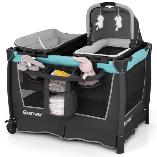 Portable Baby Bed Playard with Bassinet