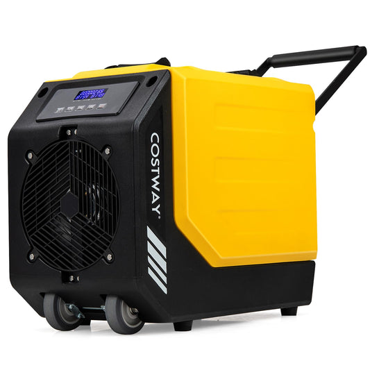 90L/Day Commercial Dehumidifier with Pump and 2 Wheels