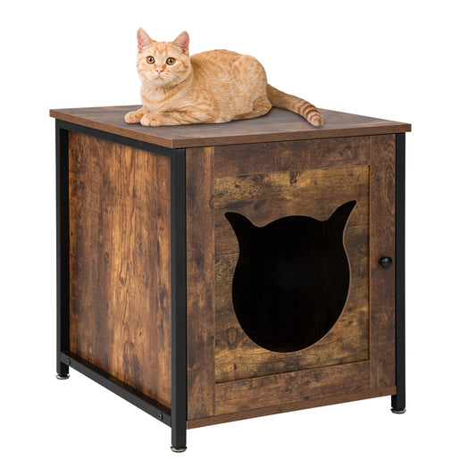 Wooden Kitty Hidden Washroom Toilet with Ventilated Hole