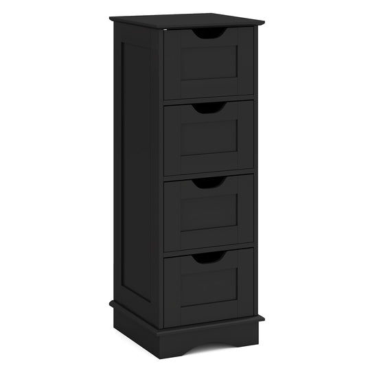 4-Drawer Bathroom Cabinet Narrow Floor Standing Cabinet