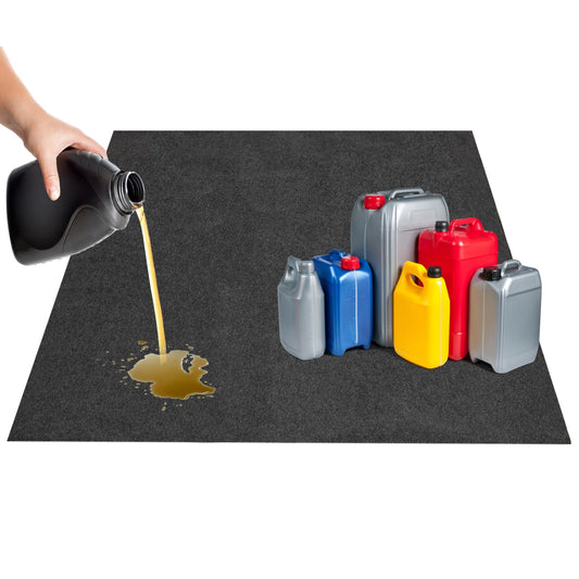 253 x 221 cm Reusable and Washable Garage Floor Mat Includes Double Sided Tape