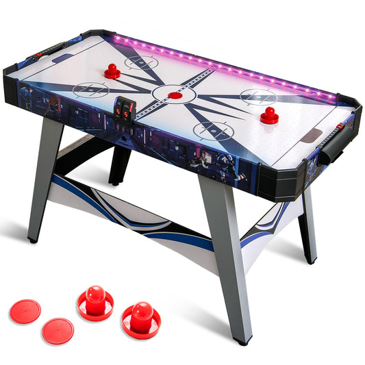 Air Hockey Game Table with 2 Pushers and Pucks mfor Game Room