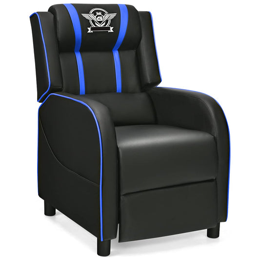 Adjustable Gaming Chair with Footrest Headrest and Lumbar Support