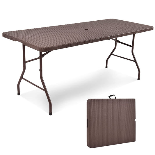 182cm Outdoor Folding Camping Table with Carrying Handles