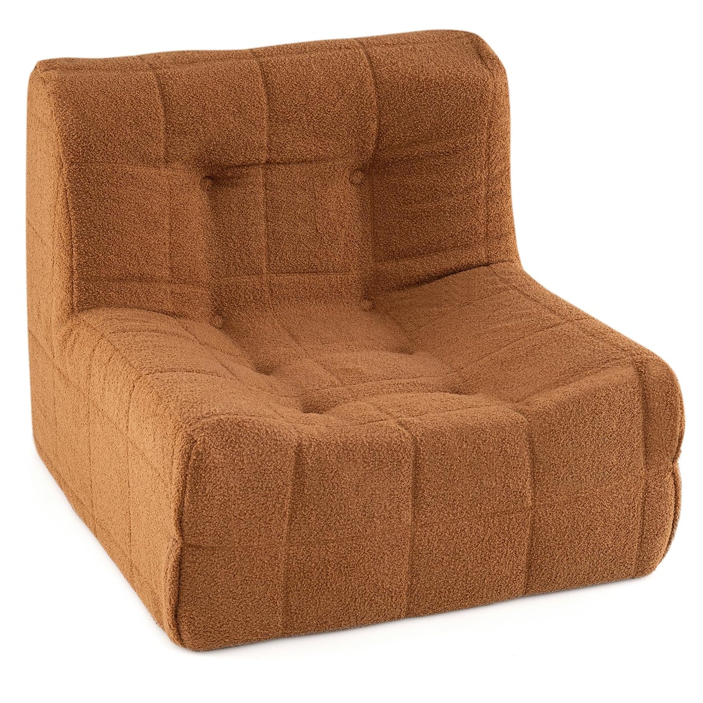 Bean Bag Chair for Adults, Teddy Fleece Lazy Floor Sofa Beanbag Chair