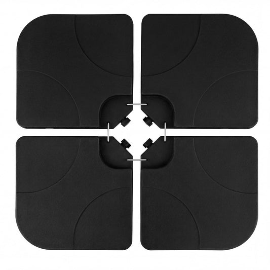 4-Piece 72 KG Heavy-Duty Cantilever Offset Patio Market Umbrella Base