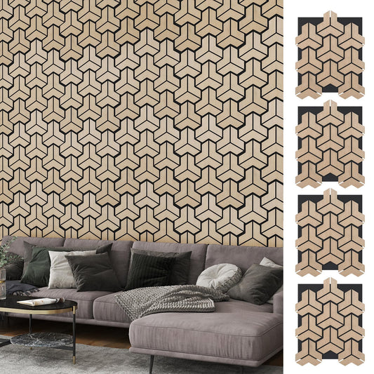 4 Pack Acoustic Panels for Walls 83 x 65 cm Sound Absorbing Panel