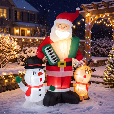 Inflatable Christmas Santa Claus, 8FT Self Inflating Xmas Decoration