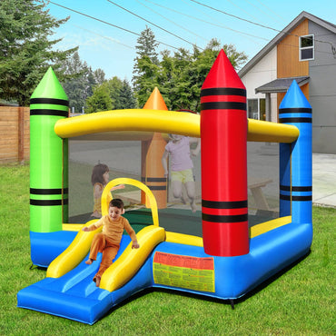 Inflatable Bouncy House, Kids Inflatable Castle with Slide