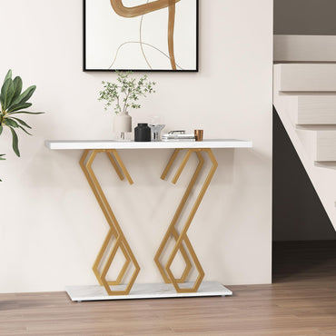 Narrow Entryway Table with Anti tipping Device for Hallway