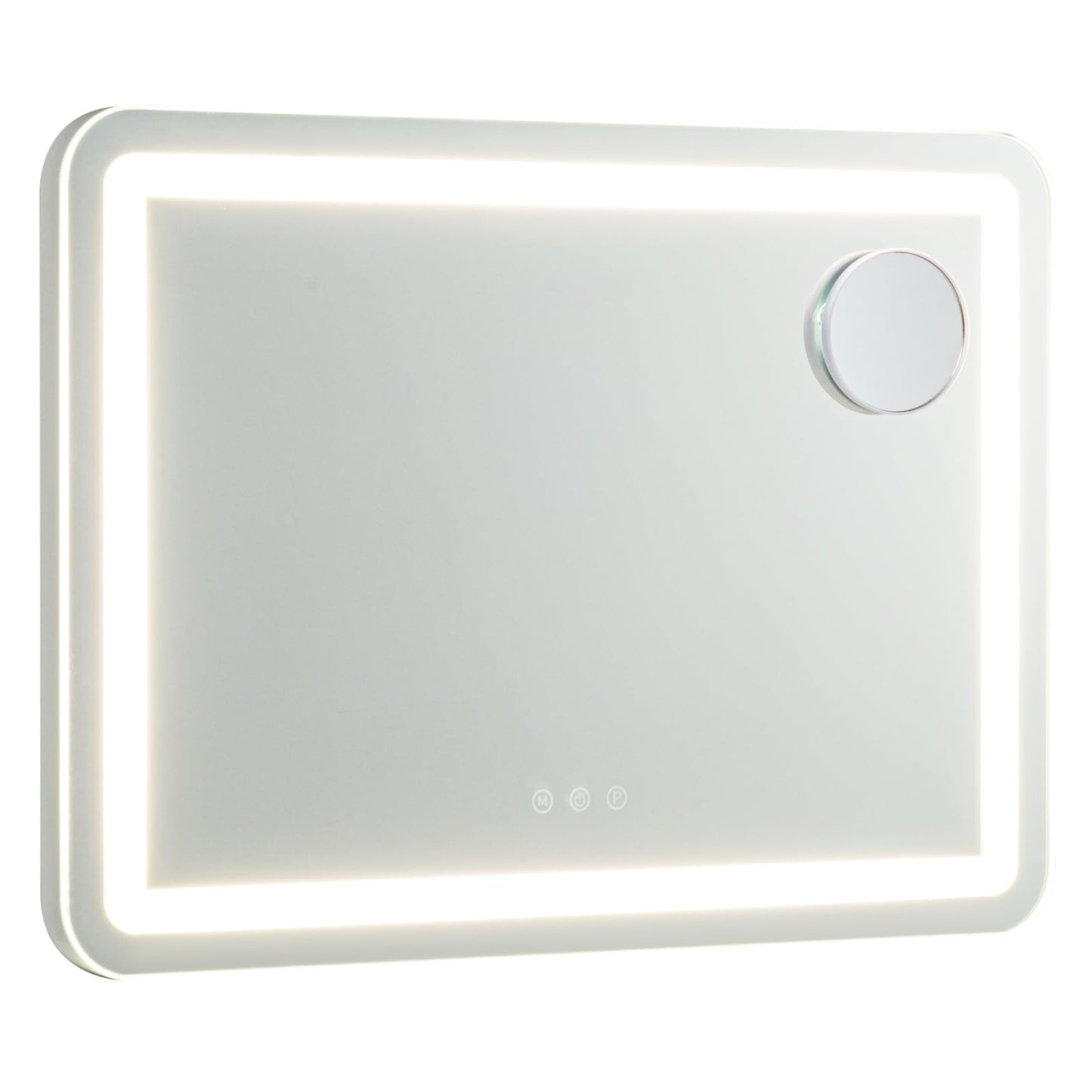 LED Makeup Mirror | 10X Magnification, 3-Color Dimmable