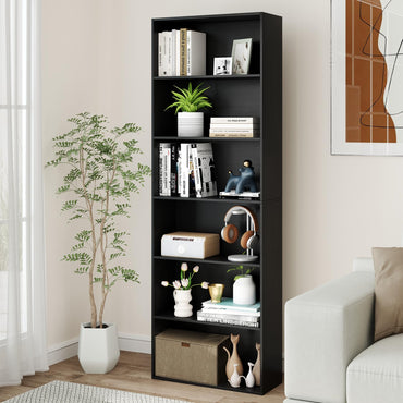 60 x 24 x 178 cm Floor Standing Book Storage Organizer with 2 Anti-tipping Kits