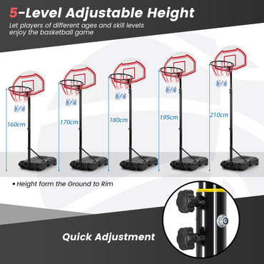 Indoor and Outdoor All Weather Portable Basketball Hoop Stand