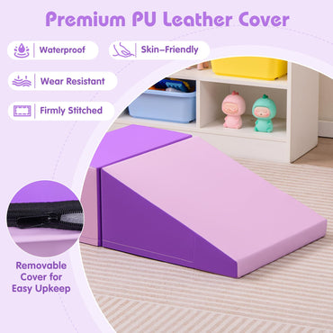 Toddler Climb and Crawl Foam Play Set Stairs and Ramp Software Activity Toys