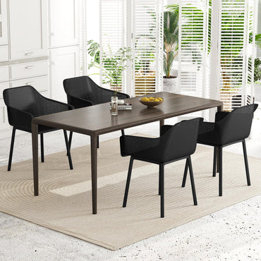 Dining Chairs Set of 2, Modern Kitchen Chairs with Breathable Mesh Backrest