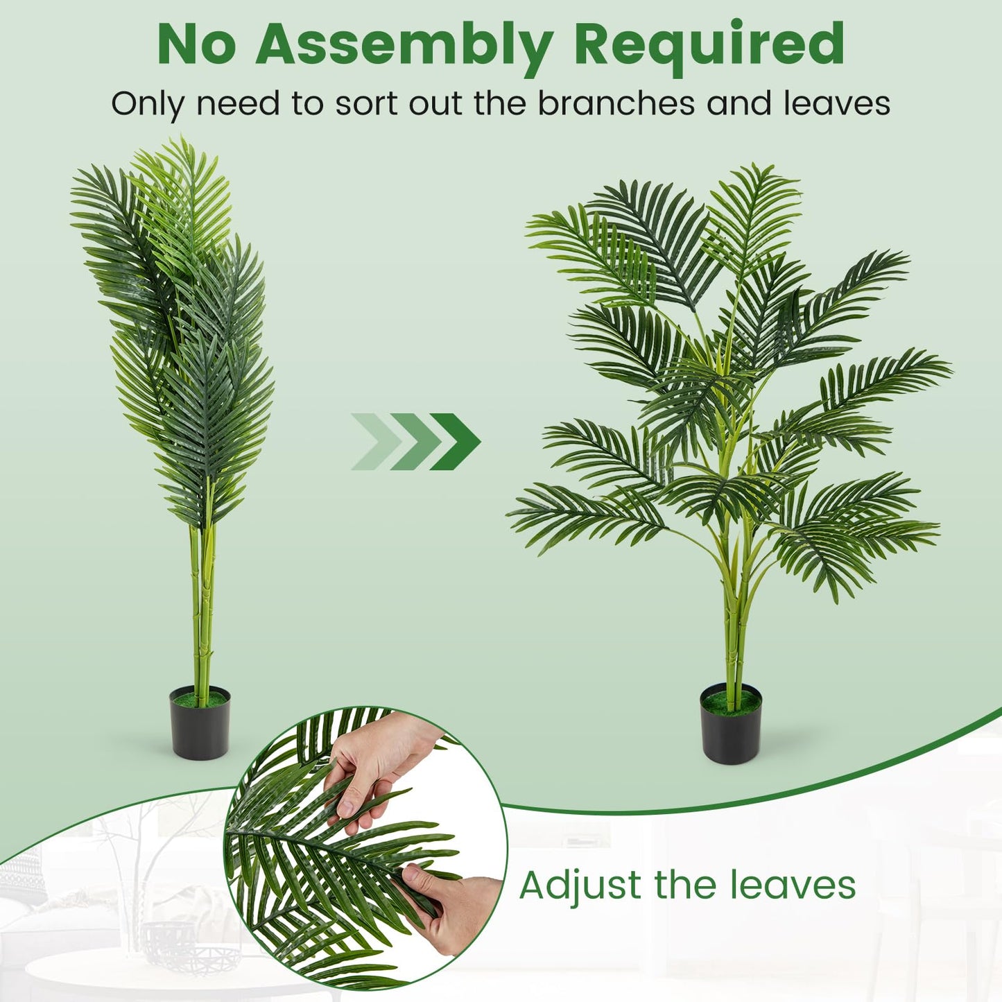 1.2M Artificial Palm Paradise Plant Large Fake Potted Tree