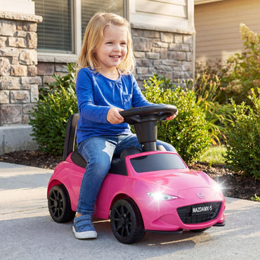 Kids Ride On Sliding Toy Mazda Licensed with Under-Seat Storage for Toddlers