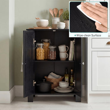 Bathroom Storage Cabinet, Freestanding Storage Cupboard with Double Doors