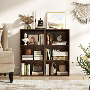 3-Tier Bookcase (42 x 29.5 x 80 cm,White) | Wooden Compact Storage Bookshelf