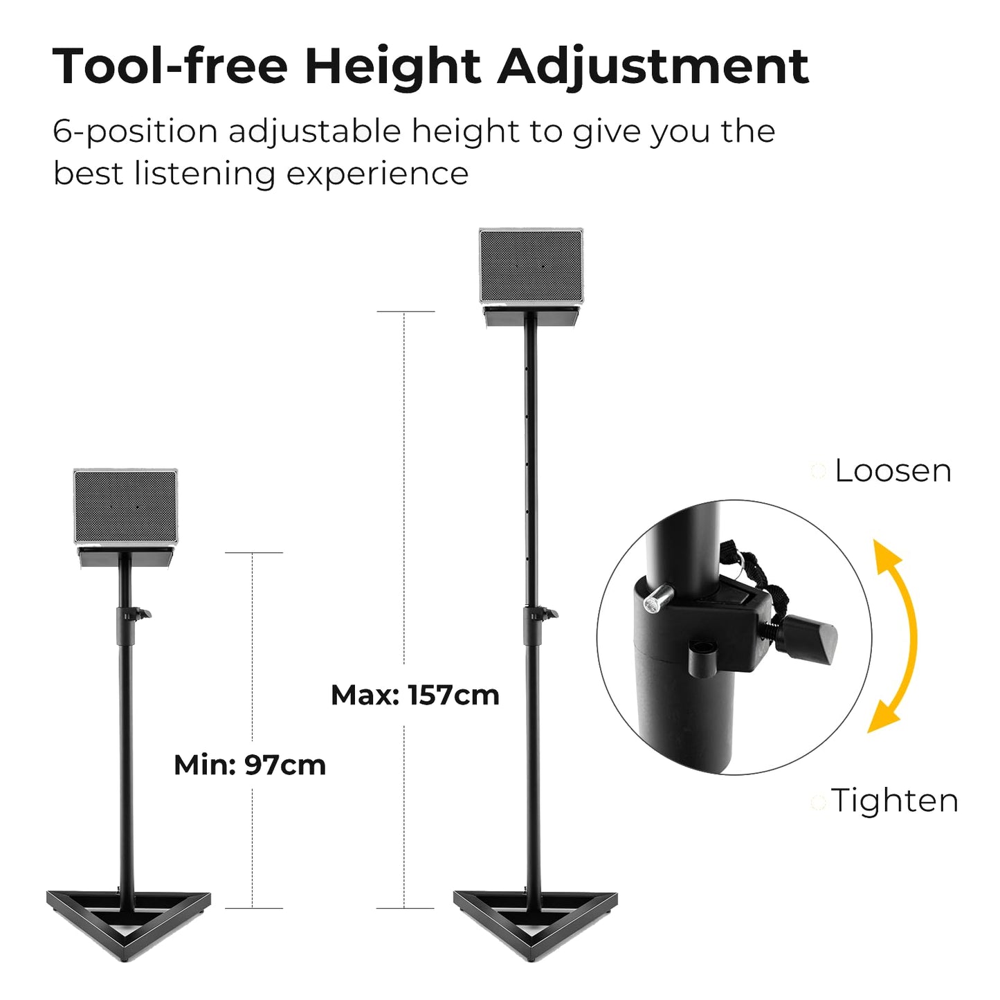 Floor Speaker Stand Pair