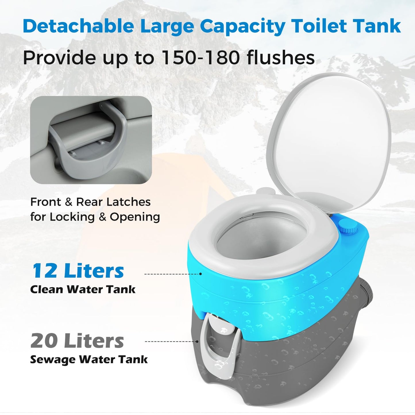 20L Portable Camping Toilet