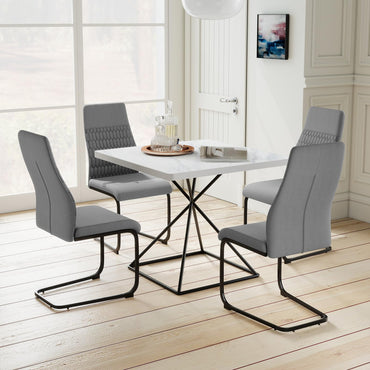 Modern Dining Chair Set of 4 Upholstered Accent Chair