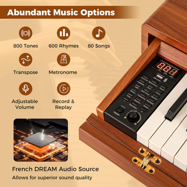 88-Key Graded Hammer Action Weighted Keyboard Full-size Electric Piano